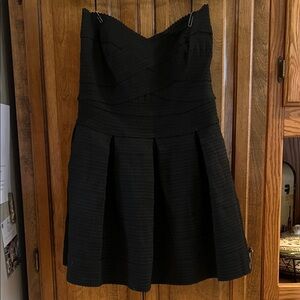 Elegant Black Strapless Dress